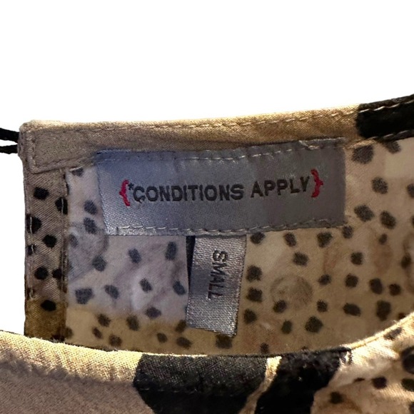 Anthropologie | Conditions Apply | Spotted Animal Print Long Sleeve Mini Dress S - Picture 9 of 10